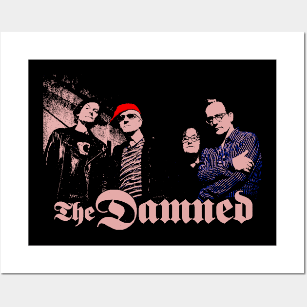 The Damned retro Wall Art by Miamia Simawa